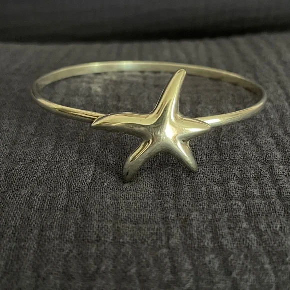 Hogan & Bolas Dancing Starfish Sterling Silver Bangle Bracelet - Picture 3 of 8